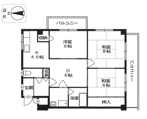 ハイツ杉本の物件間取画像