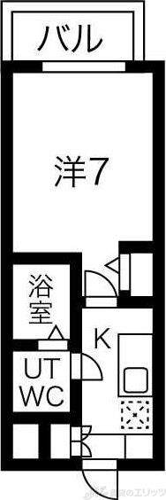 アリビオ江坂南金田の物件間取画像