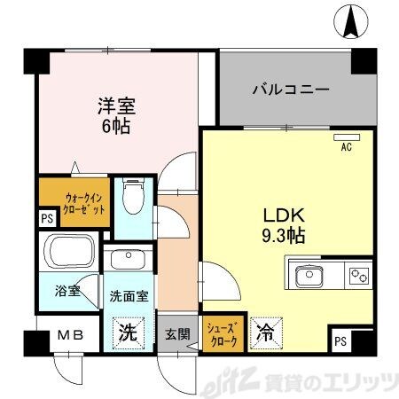 メープルスクエア心斎橋の物件間取画像