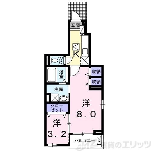 モデッサ フェリーチェの物件間取画像