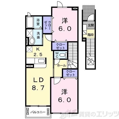 ブルックサイドの物件間取画像