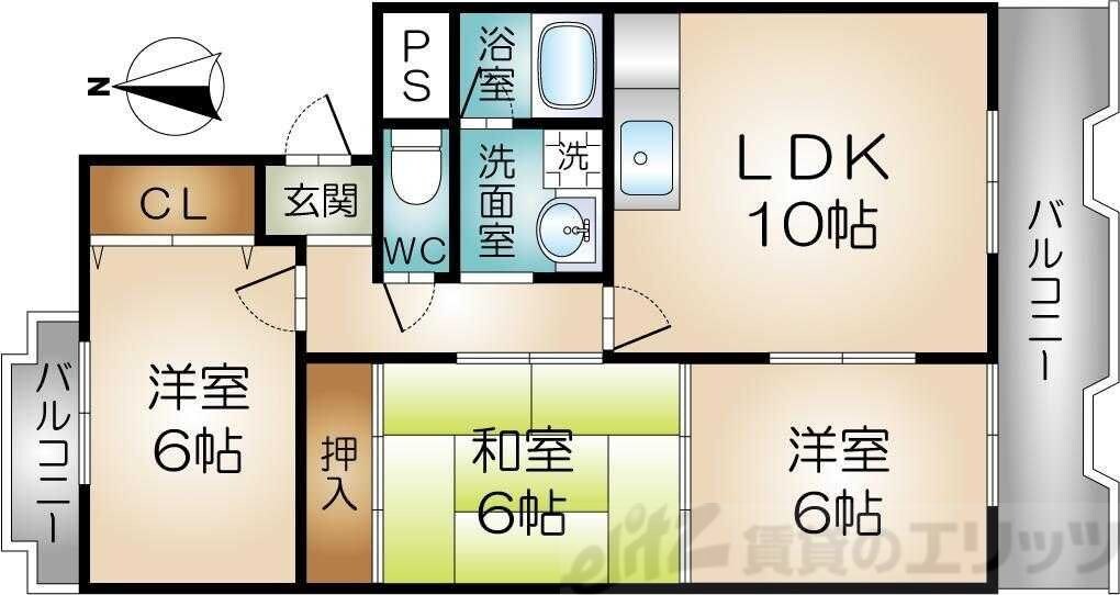 メゾン辻の物件間取画像