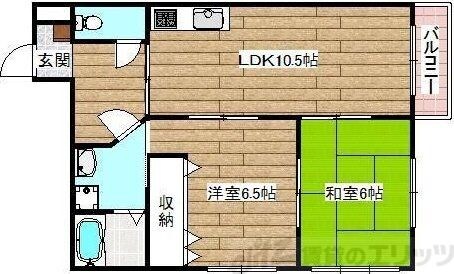 メゾンクレールの物件間取画像