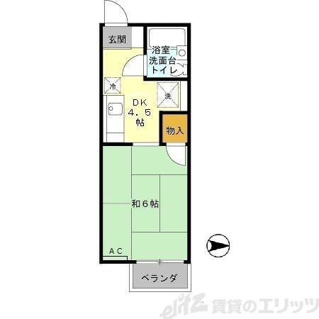 ジュネス阪本の物件間取画像