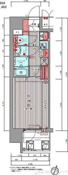 プレサンスNEO上新庄PRIMECRUISの物件間取画像