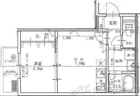エテルナコート総持寺の物件間取画像