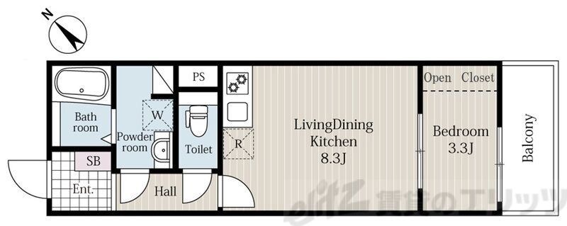 リブレメゾン淡路Iの物件間取画像