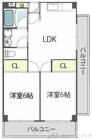 シャトー玉川第一の物件間取画像