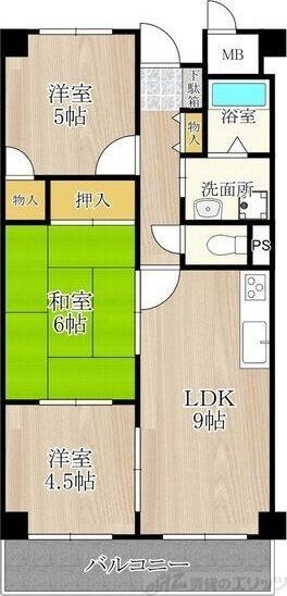 久光マンションの物件間取画像