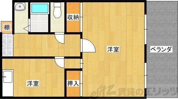 フローライト豊里Iの物件間取画像