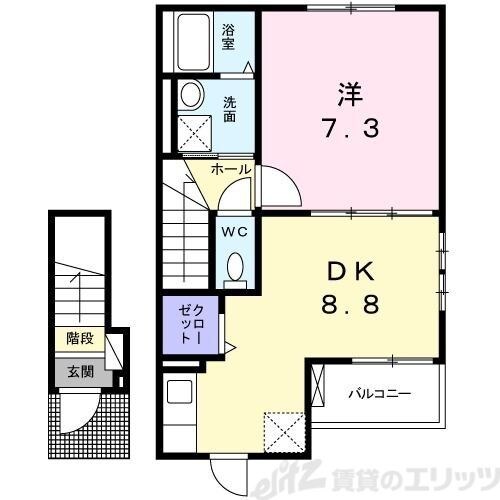 ラパンノアールの物件間取画像