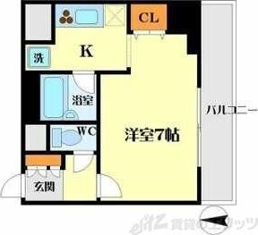 アーデン江坂の物件間取画像