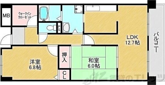 サンシャイン江坂の物件間取画像