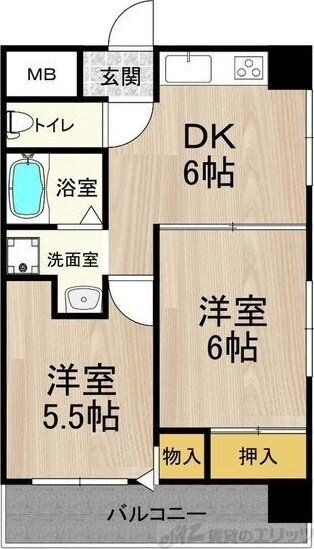 JMRレジデンス新大阪の物件間取画像