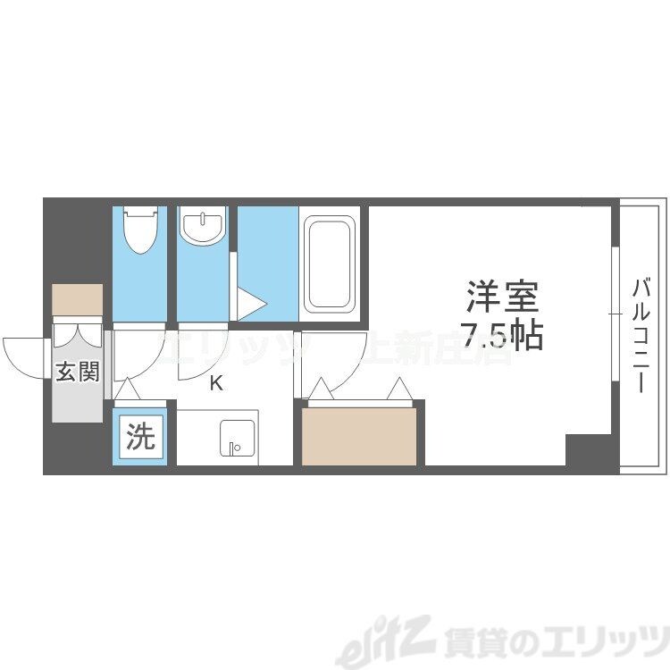 ONE ROOF FLAT FUKUSHIMAの物件間取画像