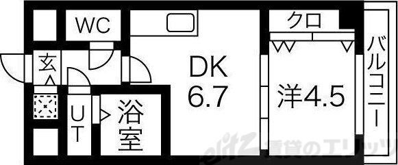 ONE ROOF FLAT FUKUSHIMAの物件間取画像