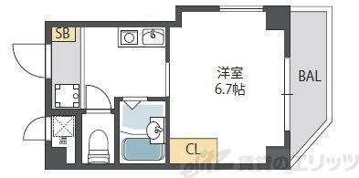 サンガ梅田の物件間取画像