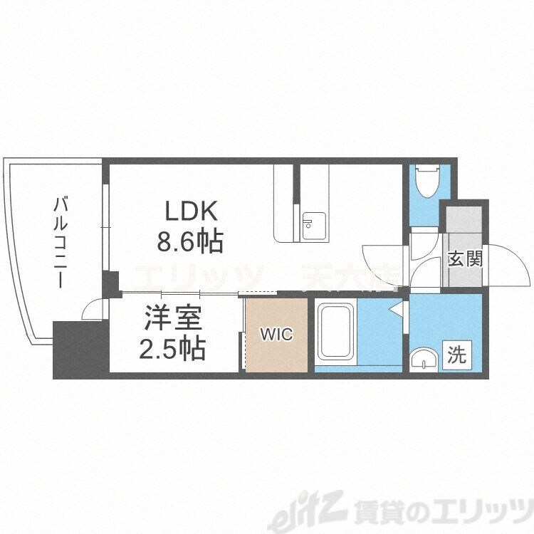 セレニテ中崎町リアンの物件間取画像