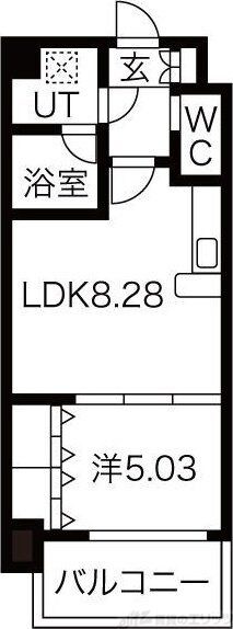 Choei65 プレジオ中津の物件間取画像