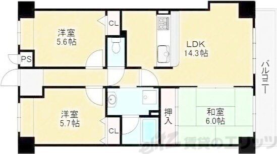 ル・アン緑地の物件間取画像