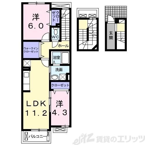 パーチェ ブレッザの物件間取画像