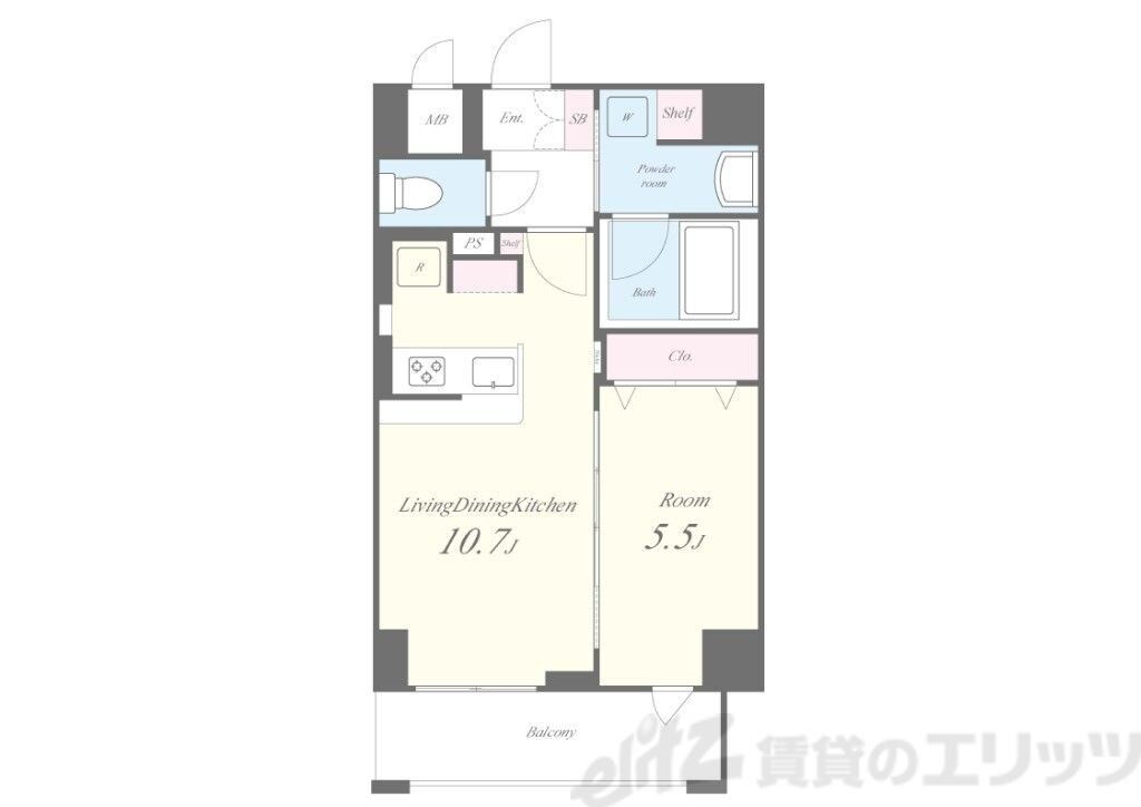 ハピネスガーデン新大阪の物件間取画像
