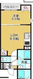 クレアール茨木の物件間取画像