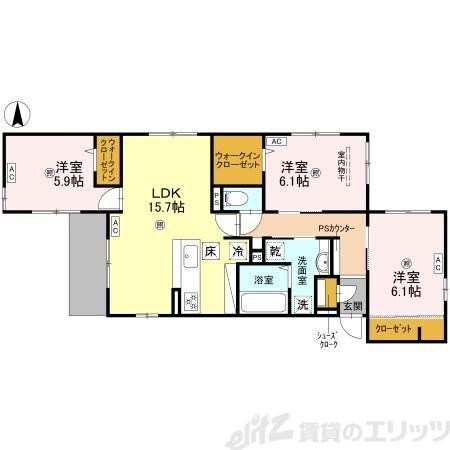 クラシスト泉町の物件間取画像
