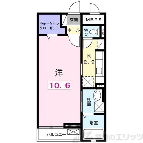 ミレ オレイユ ベルの物件間取画像