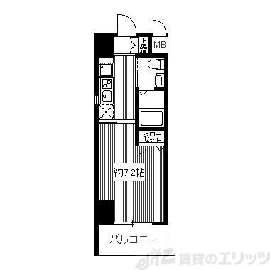 ドゥーエ江坂IIの物件間取画像