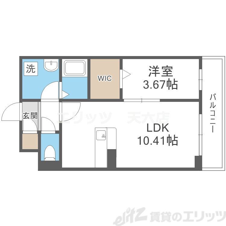 エスグランデ中崎町の物件間取画像