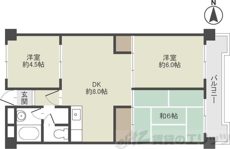 鮎川ハイツの物件内観写真