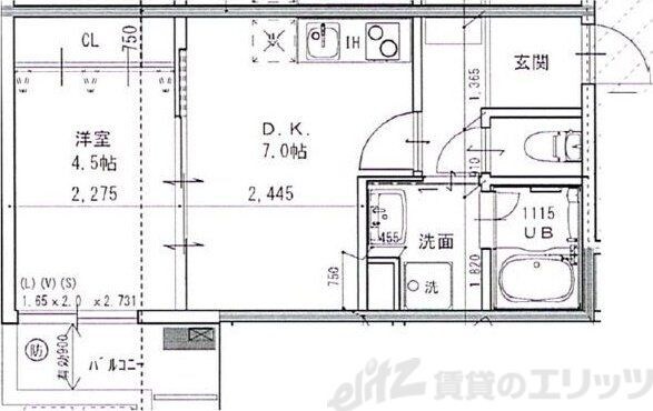 エテルナコート総持寺の物件間取画像