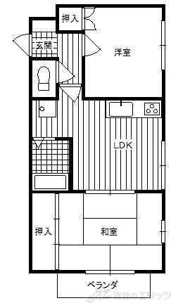 ハイツ天野の物件間取画像