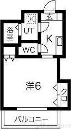 マロット天神橋の物件間取画像