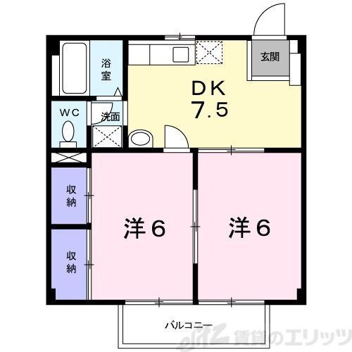 サザンハイムの物件間取画像