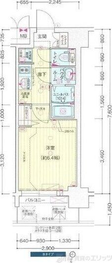 プレサンス西中島南方セレストの物件間取画像