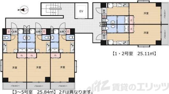 インベスト北梅田の物件間取画像