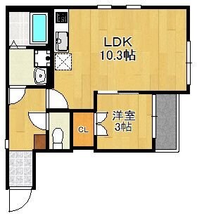 Crecia井尻の物件間取画像