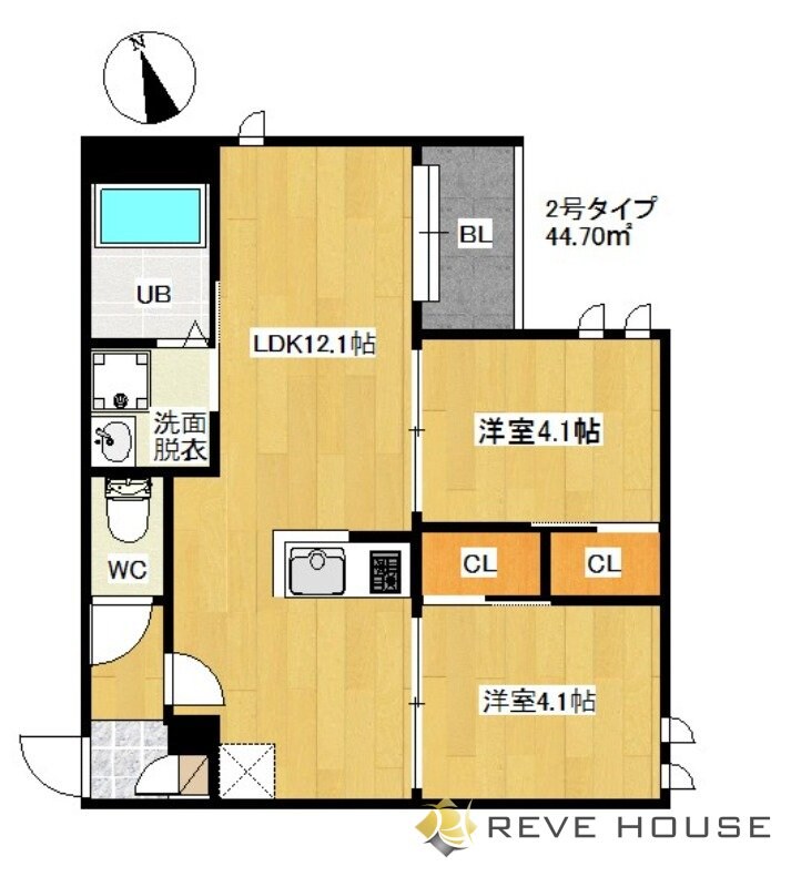 REGALEST FAM千早の物件間取画像