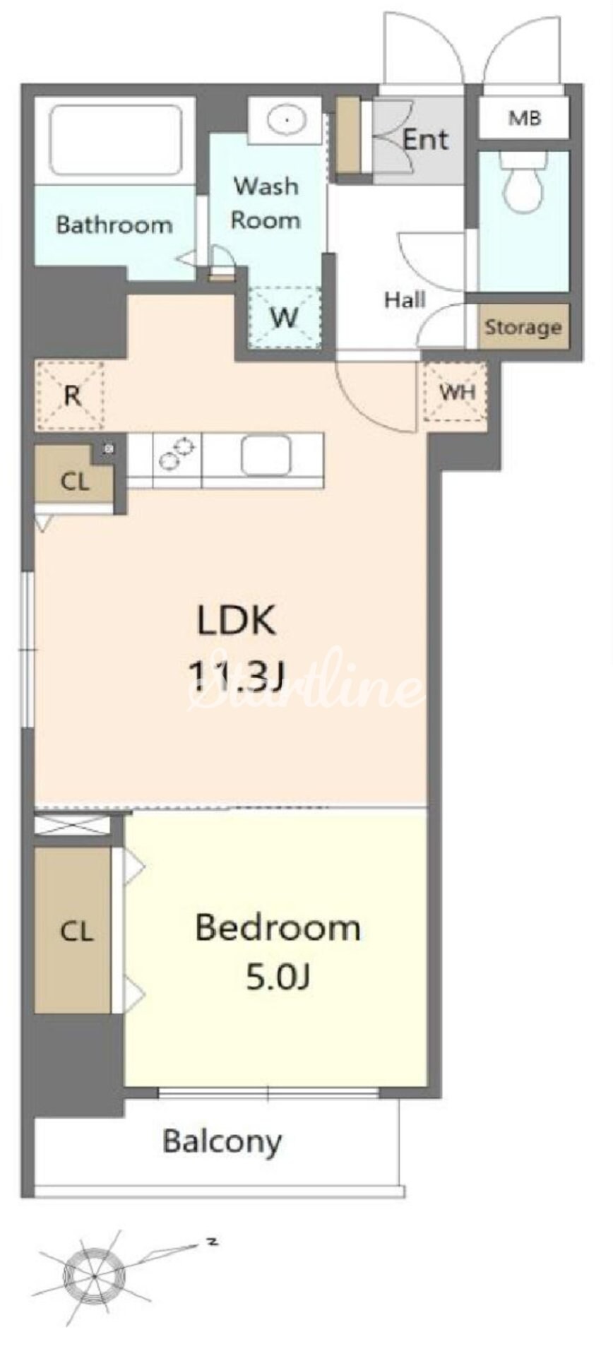 ラフィーネ日本橋の物件間取画像