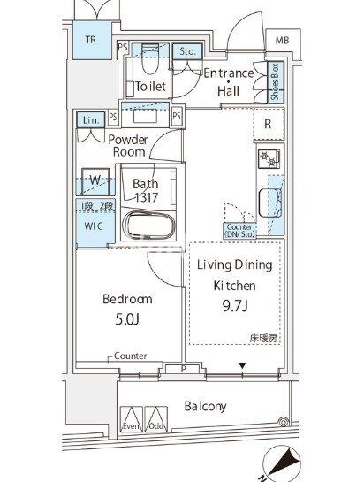 ミレアコート銀座プレミアの物件間取画像