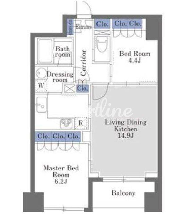 ドゥーエ日本橋の物件間取画像