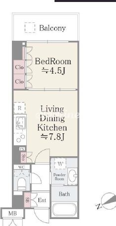 リバーパーク門前仲町の物件間取画像