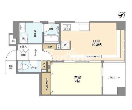 ルクレ日本橋蛎殻町の物件間取画像