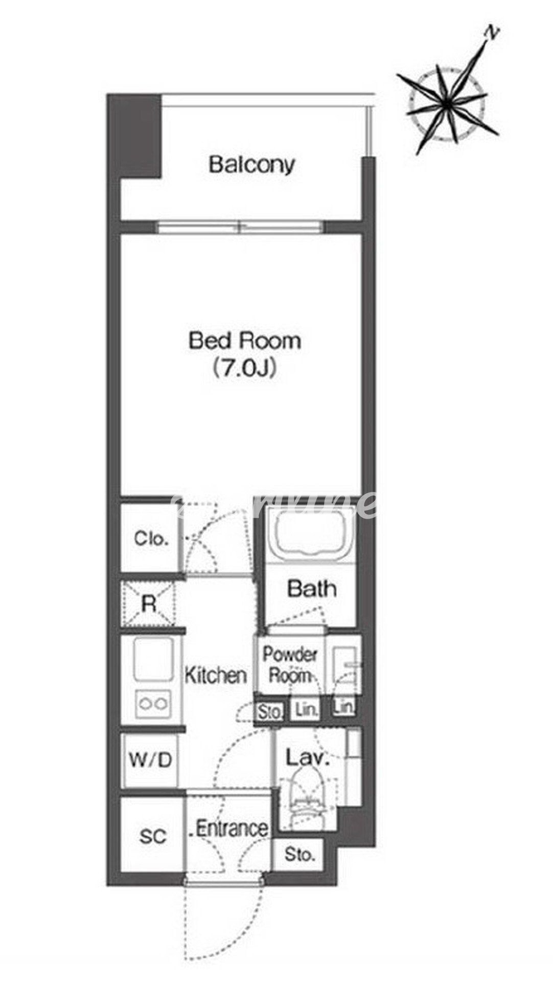 ミリアレジデンス日本橋人形町の物件間取画像