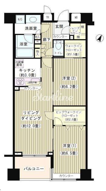 KDXレジデンス日本橋水天宮の物件間取画像