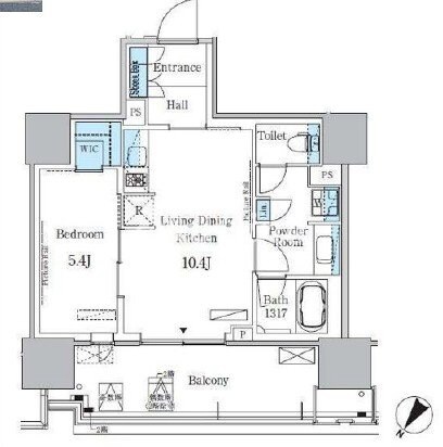 晴海フラッグ ポートビレッジ A棟(HARUMI FLAG)の物件間取画像