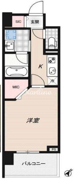 リッジ豊洲の物件間取画像