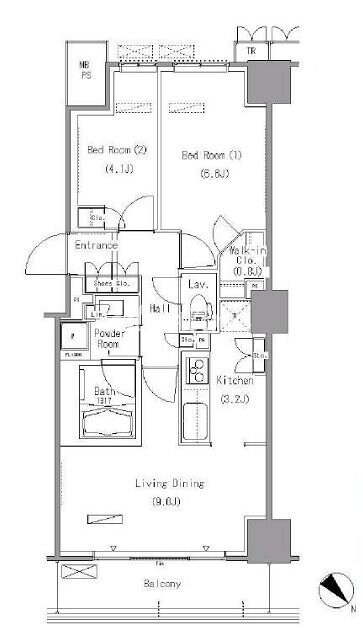 パークアクシス豊洲の物件間取画像